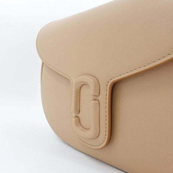 Marc Jacobs The Messenger Saddle Bag Medium In Leather Camel Cream OS - Picture 10 of 16